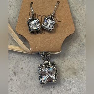 VINTAGE Silpada Sterling Silver Uptown Pendent and Earrings